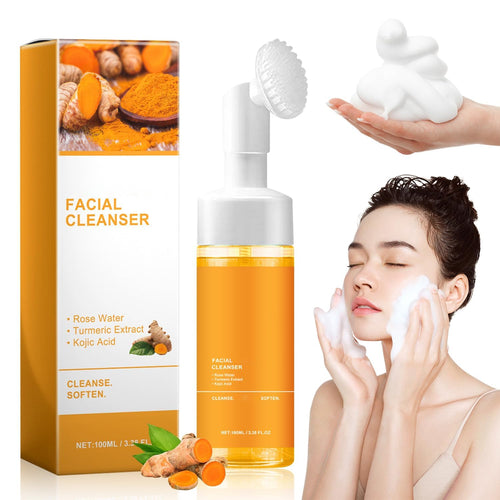 Revitalize Your Skin with Our Nourishing Turmeric Facial Cleanser - Gentle Foaming Wash for All Skin Types