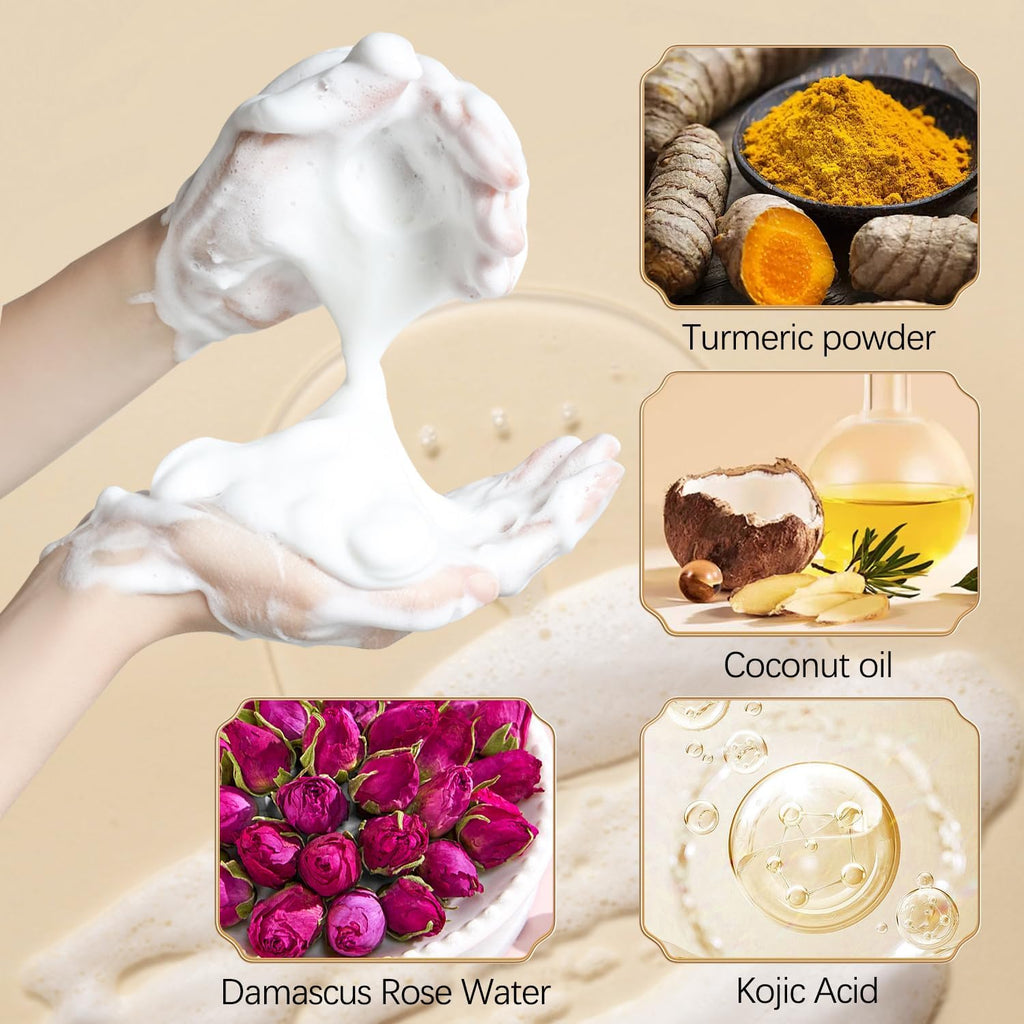 Revitalize Your Skin with Our Nourishing Turmeric Facial Cleanser - Gentle Foaming Wash for All Skin Types