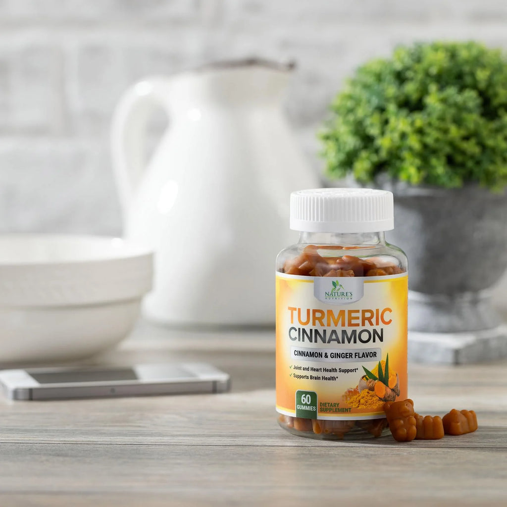 Delicious Turmeric Curcumin Gummies for Joint Health - 95% Curcuminoids with Ginger & Black Pepper for Optimal Absorption - Vegan & Gluten-Free - 60 Count
