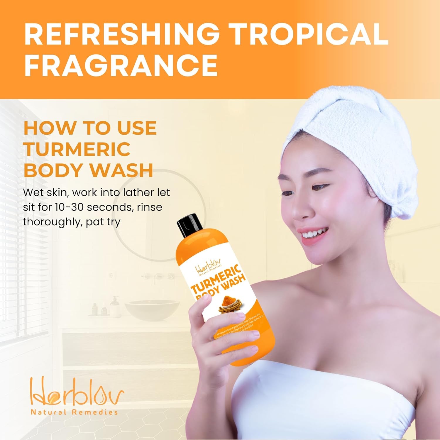 Revitalize Your Skin with Our Turmeric Body Wash – Brightening Liquid Soap for Discoloration and Natural Anti-Aging Exfoliation