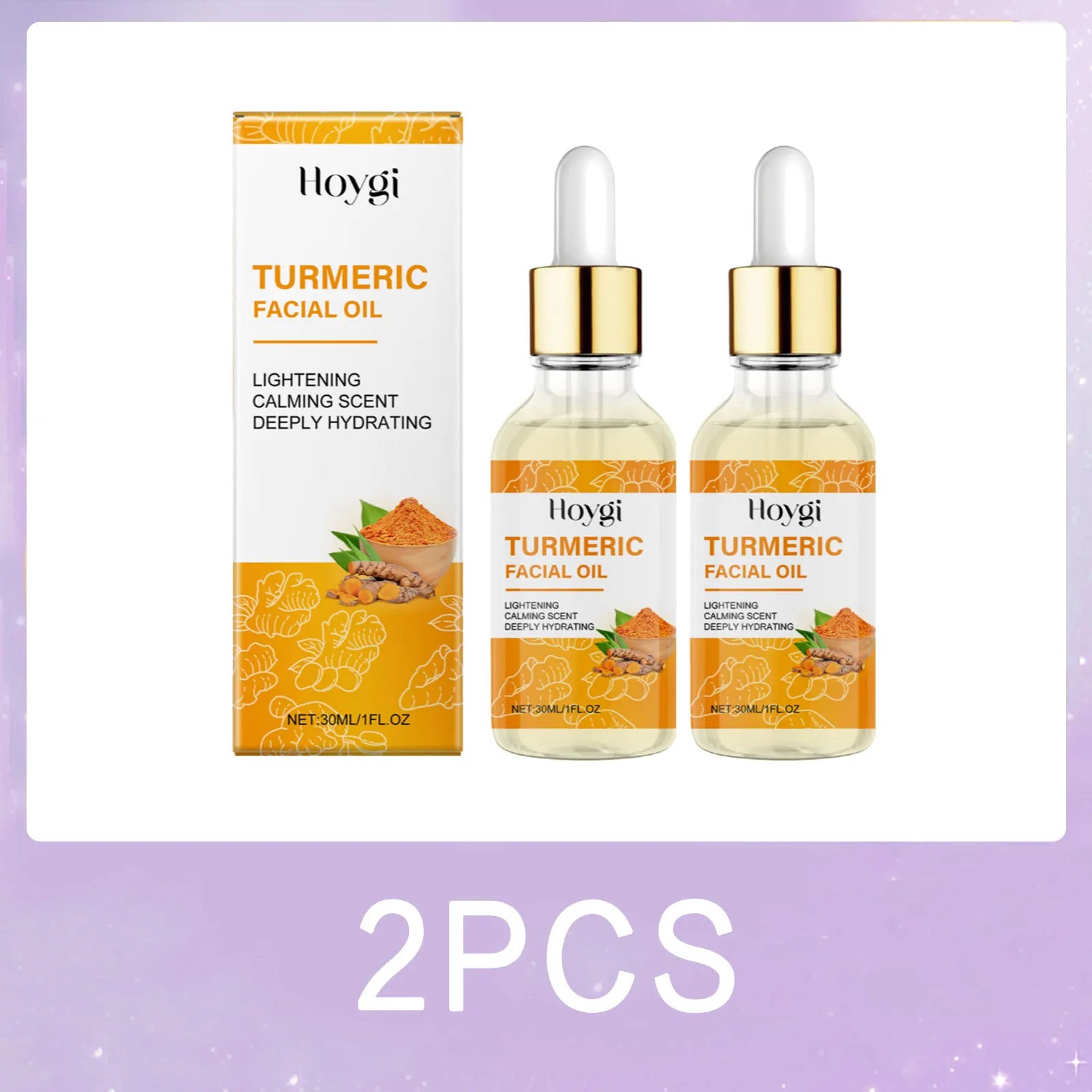 Revitalize Your Skin with the Hoygi Turmeric Skincare Set: Anti-Acne Body Soap, Dark Spot Corrector, and Brightening Facial Serum